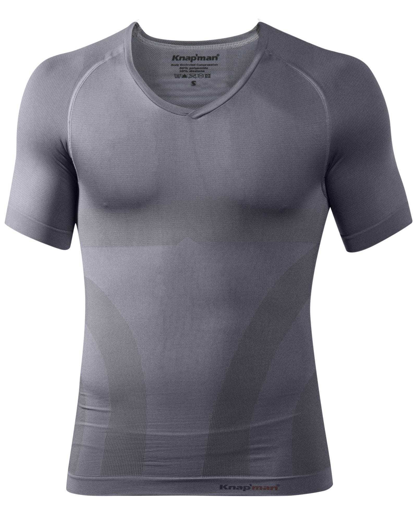 white v neck compression shirt