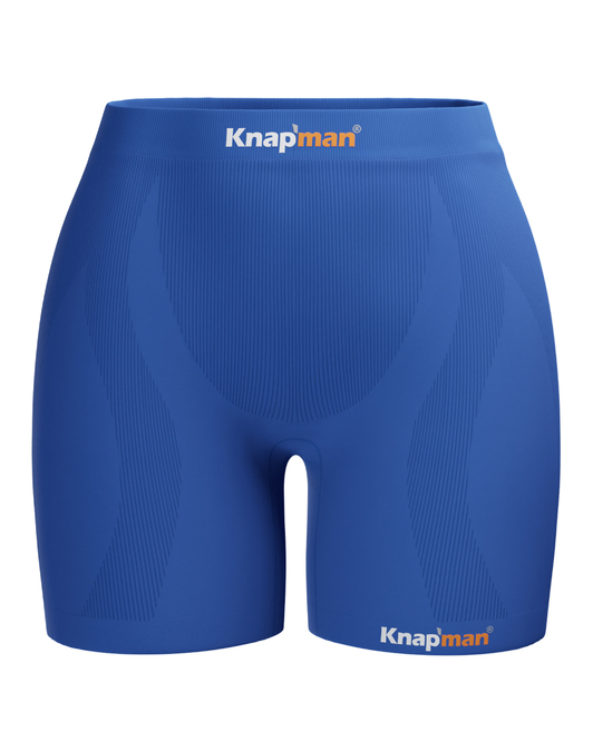 Knapman Womens Zoned Compression Shorts 45% MIDI Royal Blue